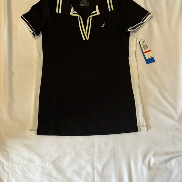 Nautica Women's Black Polo Shirt - Picture 2 of 10